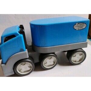 Vintage 2004 Little Tikes Rugged Riggz "Crossroads Freight" Semi Toy Truck